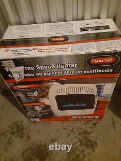Dyna-Glo 20,000 BTU Natural Gas Blue Flame Vent Free Wall Heater. New open box