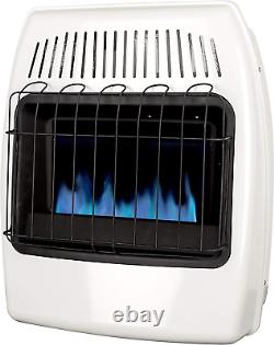 Dyna-Glo 20,000 BTU Natural Gas Blue Flame Vent Free Wall Heater, White