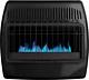 Dyna-glo 30,000 Btu Blue Flame Thermostatic Garage Vent Free Wall Heater, Black