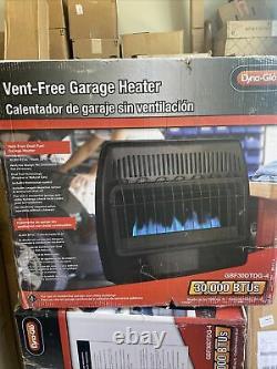Dyna-Glo 30,000 BTU Blue Flame Vent-Free Thermostatic Garage Heater, Black