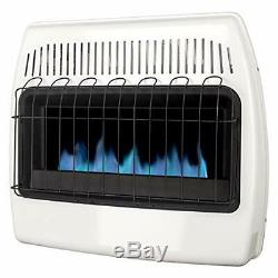Dyna-Glo 30,000 BTU Indoor Wall Heater Natural Gas Blue Flame Vent Free White