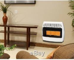 Dyna-Glo 30,000 BTU Natural Gas Infrared Natural Gas Wall Heater Surface Mounted