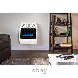 Dyna-Glo Gas Wall Heater 20,000-Btu Automatic Shutoff Vent Free Indoor White