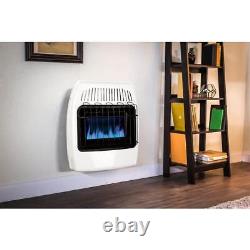 Dyna-Glo Gas Wall Heater 20,000-Btu Automatic Shutoff Vent Free Indoor White