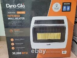 Dyna-Glo Infrared Wall Heater Vent Free Dual Fuel 30,000 BTU, Heats 1,000 Sq Ft