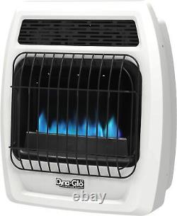 Dyna-Glo Natural Gas Blue Flame Thermostatic Vent Free Wall Heater, White
