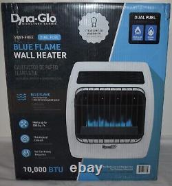 Dyna-Glo Signature Series Blue Flame Dual Fuel Vent Free Wall Heater 10,000 BTU