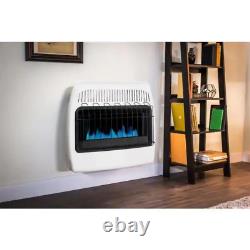 Dyna Glo Vent Free Liquid Propane Blue Flame Indoor Gas Wall Heater 100lbs White
