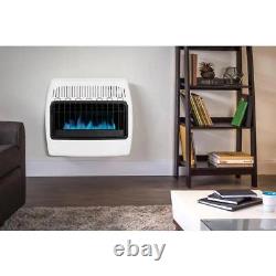 Dyna-Glo Wall Heater 30000-BTU Vent Free Natural Gas Blue Flame White Indoor