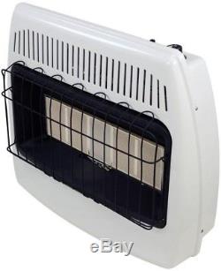 Dyna-Glo Wall Heater 30,000 BTU Natural Gas Infrared Vent Free Home Cabin Garage