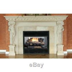 Emberglow Oakwood Vent Free Natural Gas Fireplace Logs Fire Log Set Thermostat
