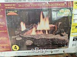 Emberglow Vent-Free Split Oak Gas Log Set, Manual Control, Natural Gas