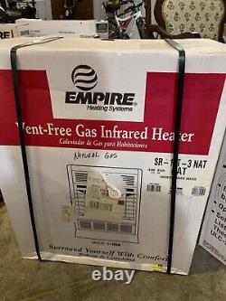 Empire 18,000 BTU SR-18T-3 NATURAL Vent-Free Infrared Gas Heater with Thermostat