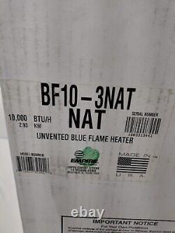 Empire BF10-3NAT Vent-Free Blue Flame Heater Natural Gas 10000 BTU