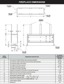 Empire Boulevard 48 Vent-Free Linear See Thru Gas Fireplace VFLB48SP90N Open Bo