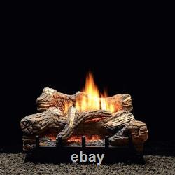 Empire Flint Hill Logs with Vent-Free Burner, Manual, 5-piece, 18, Natural Gas