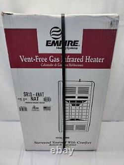 Empire SR10-4NAT Infrared Heater Natural Gas 10000 BTU Manual Control