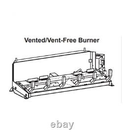 Empire Vent-Free Slope Glaze Burner, with Remote, Variable Flame, 18 Natural Gas