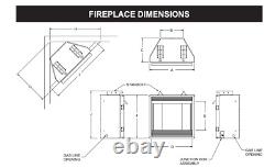 Empire White Mountain 36 Vail Vent Free Fireplace, Premium, IP Natural Gas