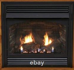 Empire White Mountain Vail Vent Free Fireplace Premium 36 Thermostat Natural Gas