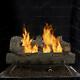 Fireplace Logs 24.25 Inch Oak Vent Free Dual Fuel Natural Propane Gas 30000 Btu