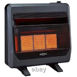 Gas Vent Free Infrared Gas Space Heater With Blower and Base Feet 30000 BTU