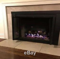 Gas Vented Natural Log Fireplace Oak Logs Fire Insert Inch Realistic Burner Dual