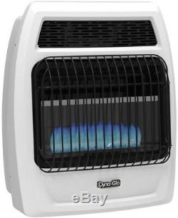 Gas Wall Heater Blue Flame Vent Free 20,000 BTU Thermostat Indoor Home Heating