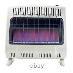 Heater 30000 BTU Vent Free Blue Flame Natural Gas Heating Thermostat New
