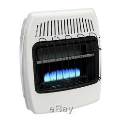 Heater Gas Wall Propane Blue Flame Vent Free Surface Mounted LP Dial 20,000 BTU