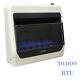Indoor 30000 Btu Natural Gas Blue Flame Vent Free Thermostat Wall Space Heater