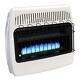 Indoor Natural Gas Heater Wall Mounted Vent Free 30000 Btu Home Blue Flame
