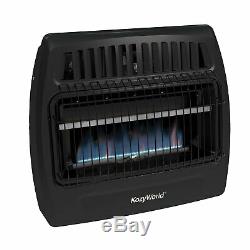 Kozy World KWG362 30,000 Btu Blue Flame LP & NG Vent Free Gas Wall Heater