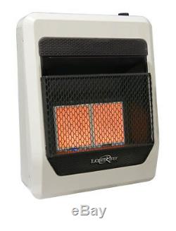 Lost River Dual Fuel Ventless Infrared Plaque Gas Heater 20,000 BTU, Vent Free