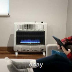 Mr Heater 30000 BTU Vent Free Blue Flame Natural Gas Wall or Floor Indoor Heater