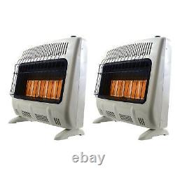 Mr. Heater 30000 BTU Vent Free Radiant Propane Indoor Outdoor Heater (2 Pack)