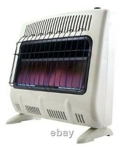 Mr. Heater 30,000 BTU Vent Free Blue Flame Gas Heater Garage Home Cabin F299731