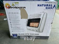 Mr Heater 30,000 BTU Vent Free Radiant Natural Gas Heater, New Open Box