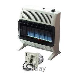 Mr. Heater Blue Flame 30000 BTU Vent Free Natural Gas Heater with Blower