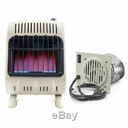 Mr. Heater Corp. Vent-Free Blue Flame Natural Gas Heater and Blower Fan Bundle