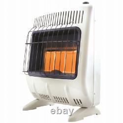 Mr. Heater F299420 Radiant Wall Heater, Vent-Free, White, 20,000 BTU, For 700