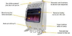 Mr. Heater Propane Vent Free Wall Heater Blue Flame 20K BTU Safe Warmer 300 sq f