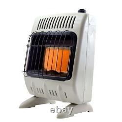 Mr. Heater Space Heater Vent Free Radiant Natural Gas 2 Heat Settings 10,000 BTU