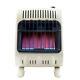 Natural Gas Space Heater Fireplace 10,000 Btu Vent Free Blue Flame White