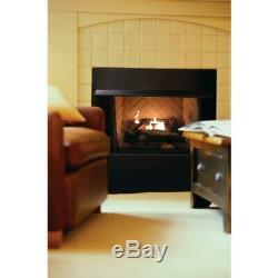 Natural Gas Fireplace Logs Vent-Free Thermostatic Control 24 Inch Home Basement