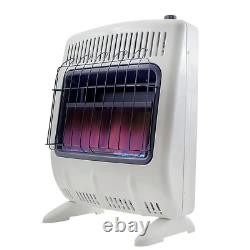Natural Gas Heater 20,000 BTU Vent Free Blue Flame Heat Quickly Efficient Clean