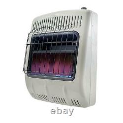 Natural Gas Heater Vent Free 20,000 BTU Blue Flame Propane Thermostat Control