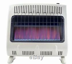 Natural Gas Heater Vent Free Blue Flame Wall Mountable Theromostat ODS 30000 BTU