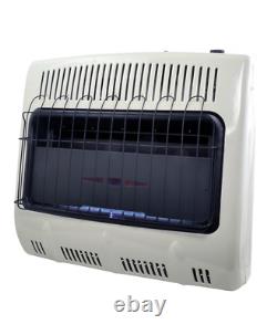 Natural Gas Heater Vent Free Blue Flame with 30 000 BTU Output Low Oxygen