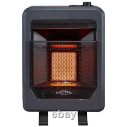 Natural Gas Vent Free Infrared Gas Space Heater With Base Feet 10,000 Btu, T-S